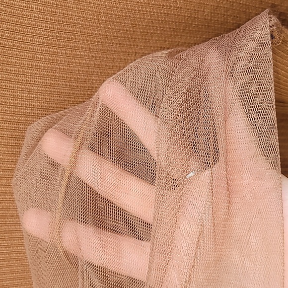 🅴 Love Ever After Ribbed Sweater Dress With Sheer Sleeves Size Small - Picture 4 of 6